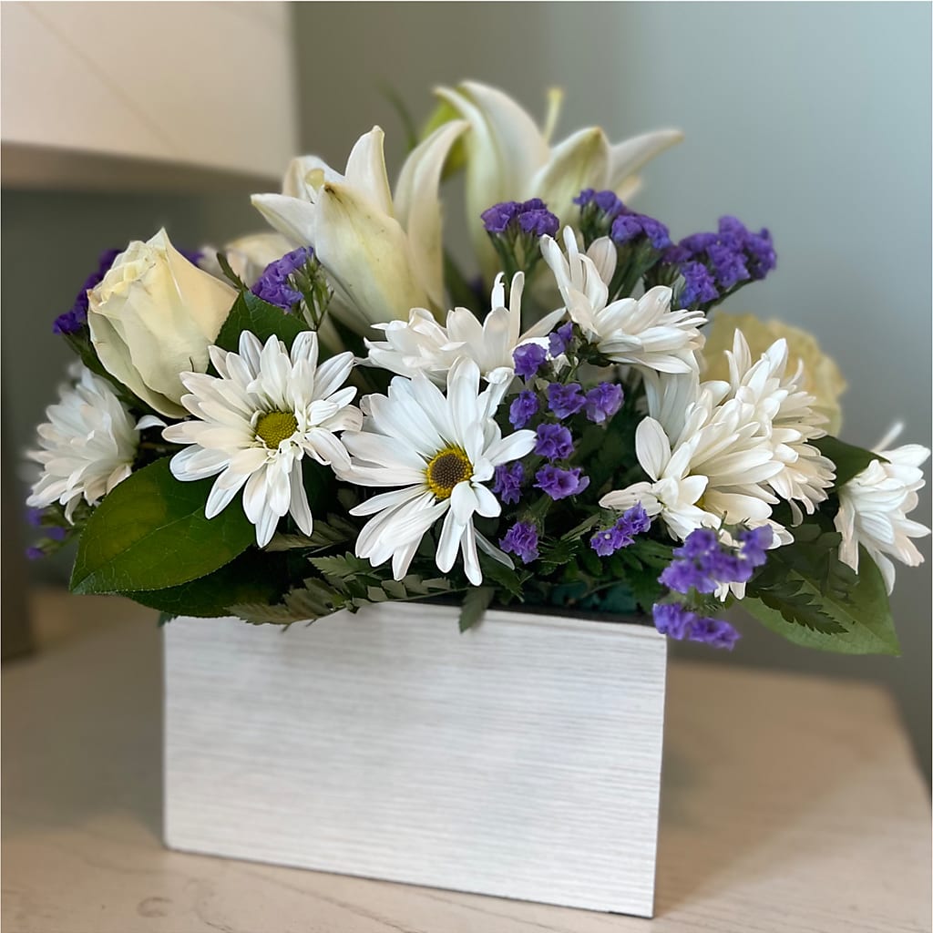 Beyond Blue Box Bouquet – Burlington In Bloom Inc, Burlington IA