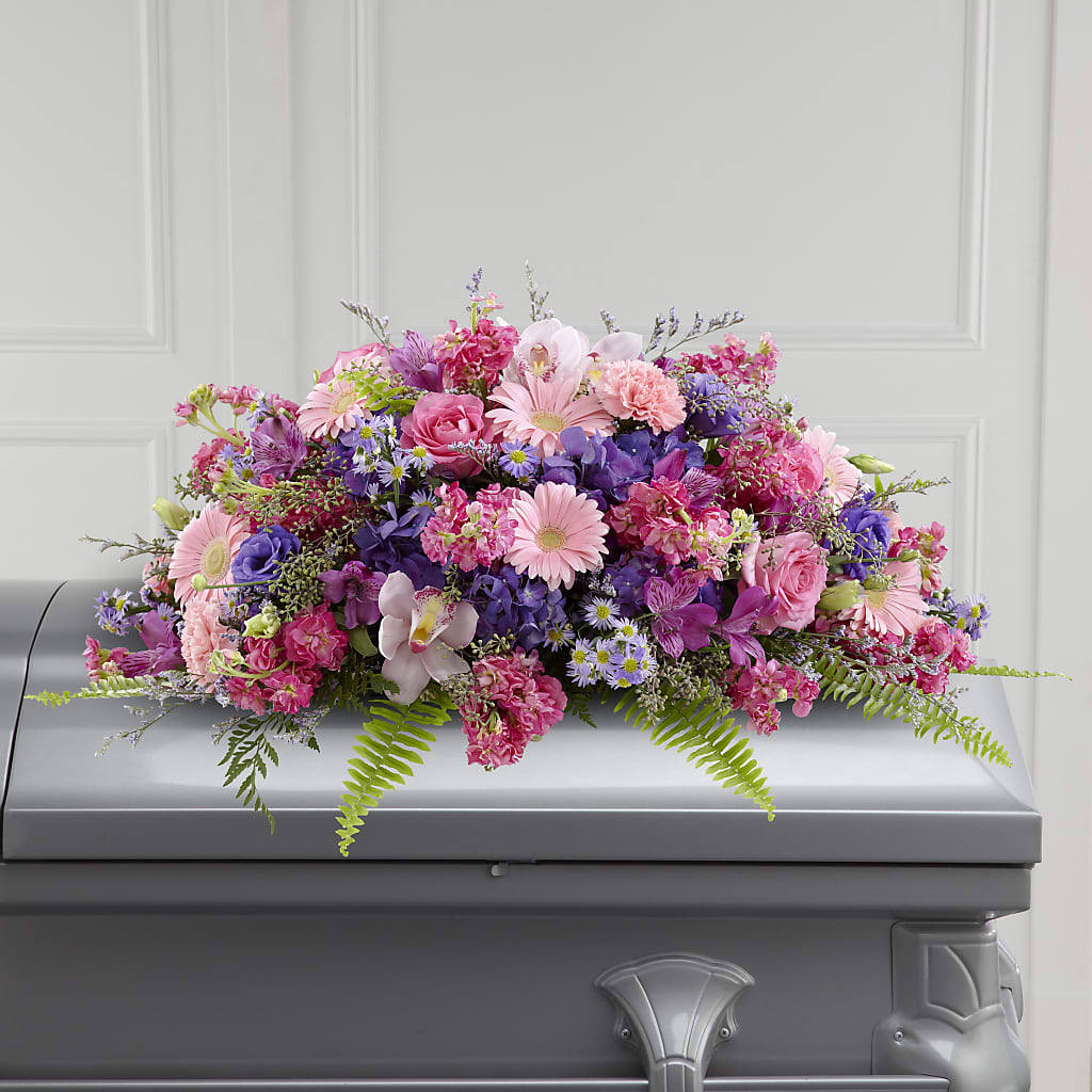 Glorious Garden Casket Spray – Burlington In Bloom Inc, Burlington IA