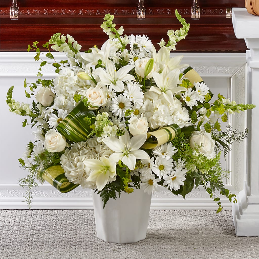 Thoughts of Tranquility Floor Basket – Burlington In Bloom Inc, Burlington IA