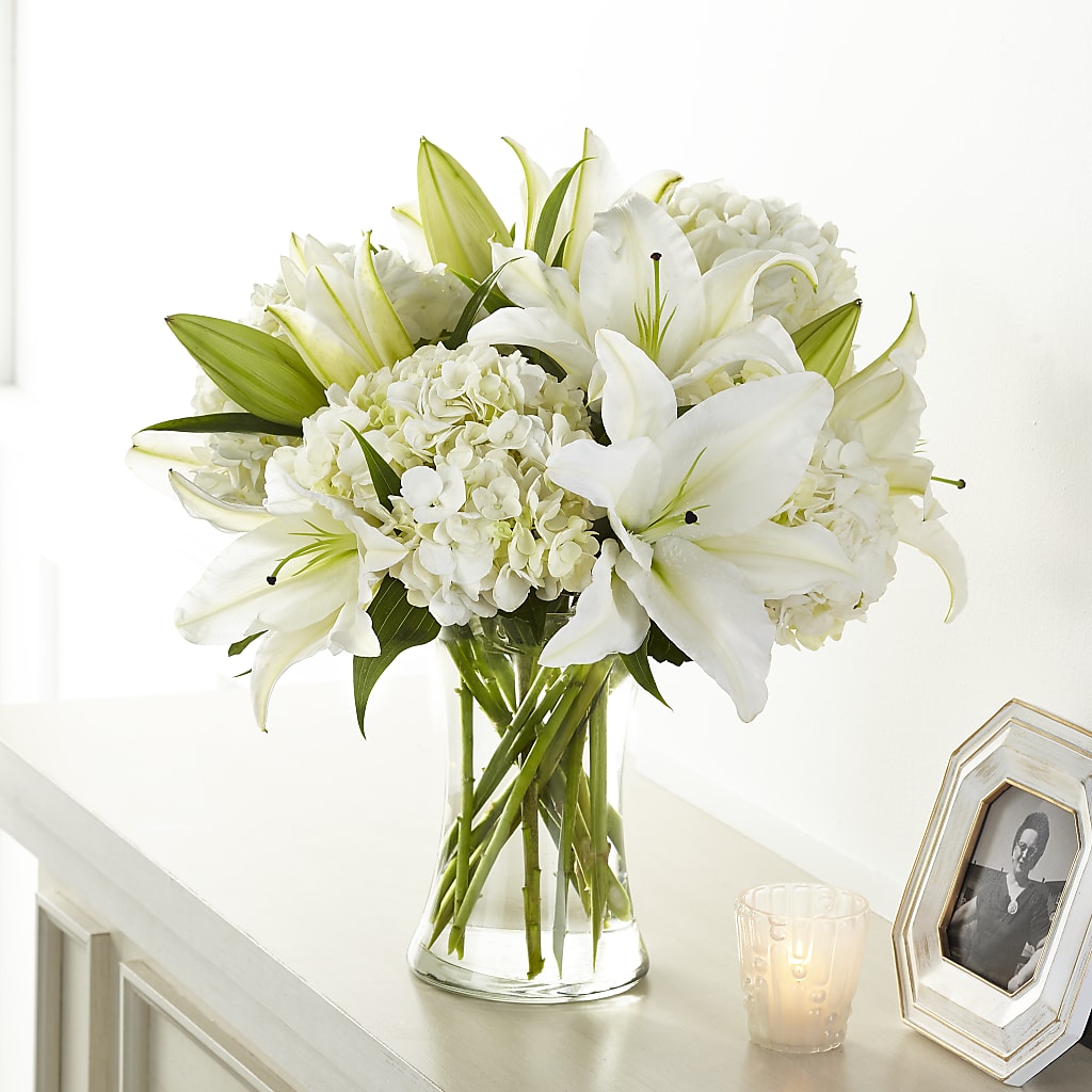 Compassionate Lily Bouquet – Burlington In Bloom Inc, Burlington IA