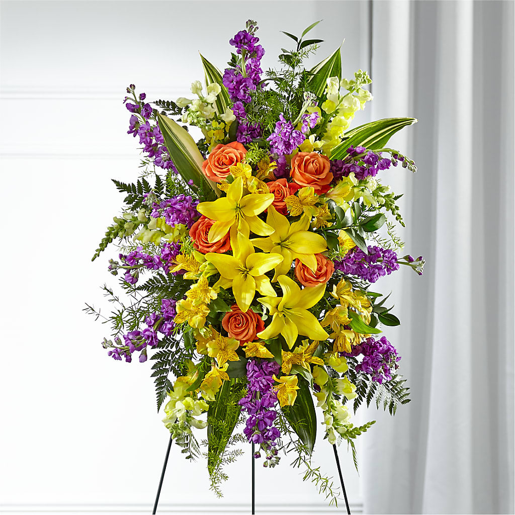 Thoughtful Prayers Standing Spray – Burlington In Bloom Inc, Burlington IA