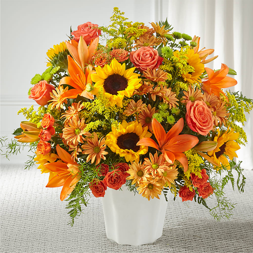 Harvest Thoughts Floor Basket – Burlington In Bloom Inc, Burlington IA
