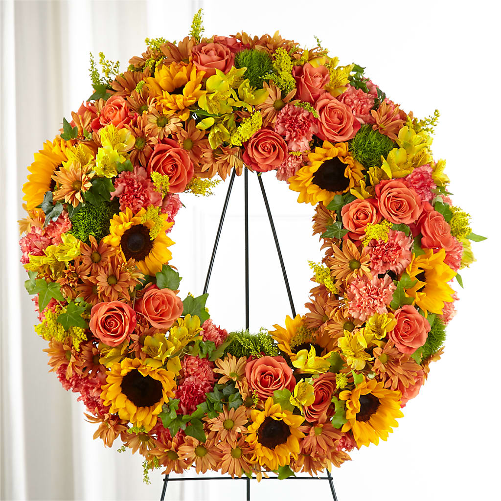 Autumnal Memories Wreath (Standard) – Burlington In Bloom Inc, Burlington IA