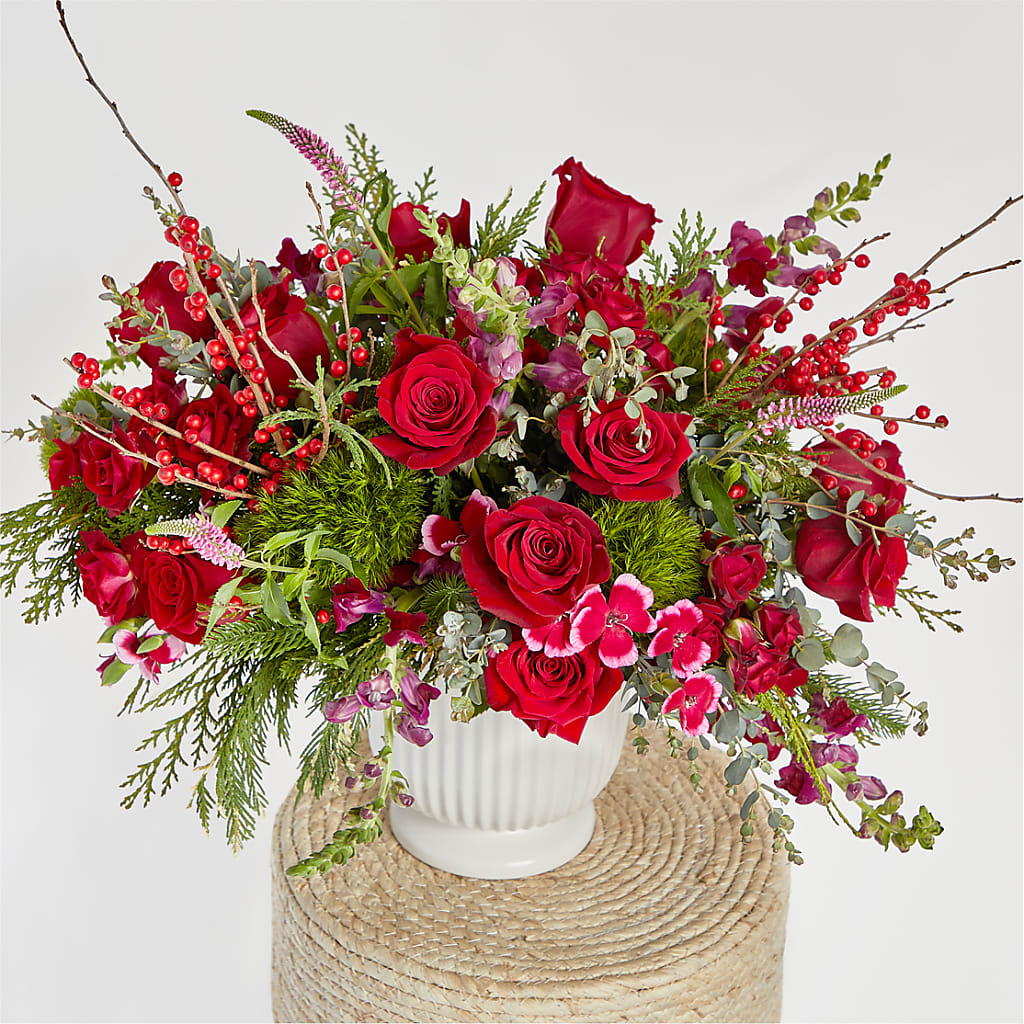 Big Red Bow Bouquet –  Burlington In Bloom Inc, Burlington IA