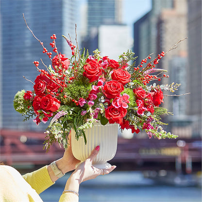 Big Red Bow Bouquet –  Burlington In Bloom Inc, Burlington IA
