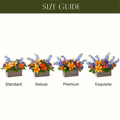 Radiant Citrus Box Bouquet –  Burlington In Bloom Inc, Burlington IA
