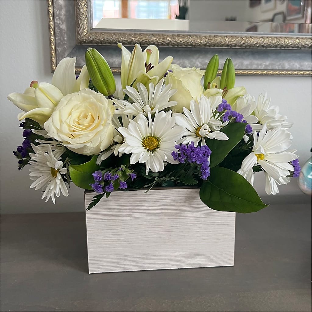 Beyond Blue Box Bouquet –  Burlington In Bloom Inc, Burlington IA