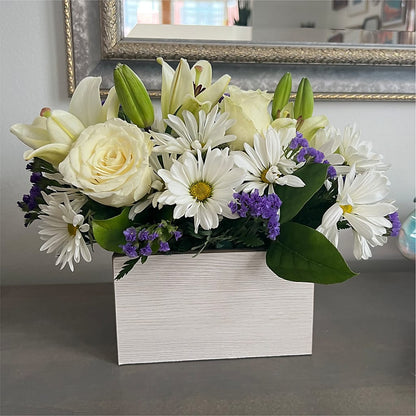 Beyond Blue Box Bouquet –  Burlington In Bloom Inc, Burlington IA