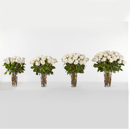 Long Stem White Rose Bouquet –  Burlington In Bloom Inc, Burlington IA