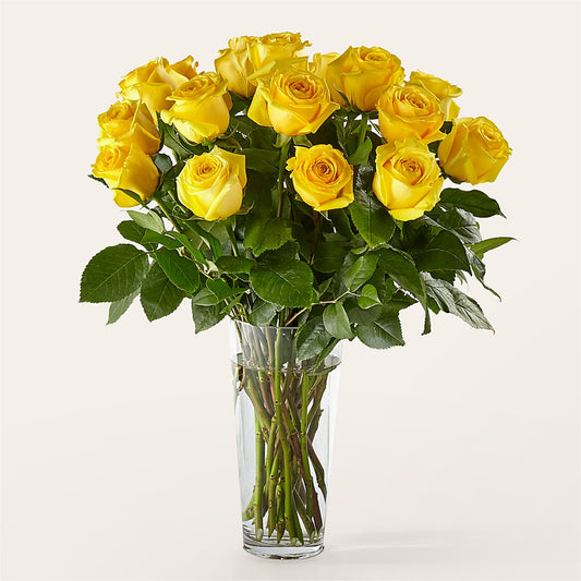Long Stem Yellow Rose Bouquet –  Burlington In Bloom Inc, Burlington IA