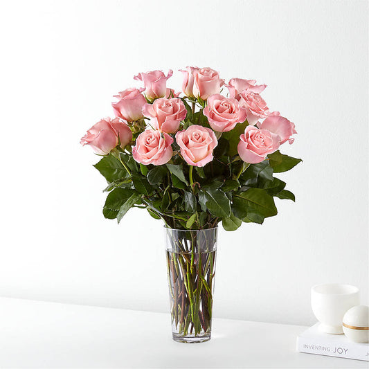 Long Stem Pink Rose Bouquet –  Burlington In Bloom Inc, Burlington IA