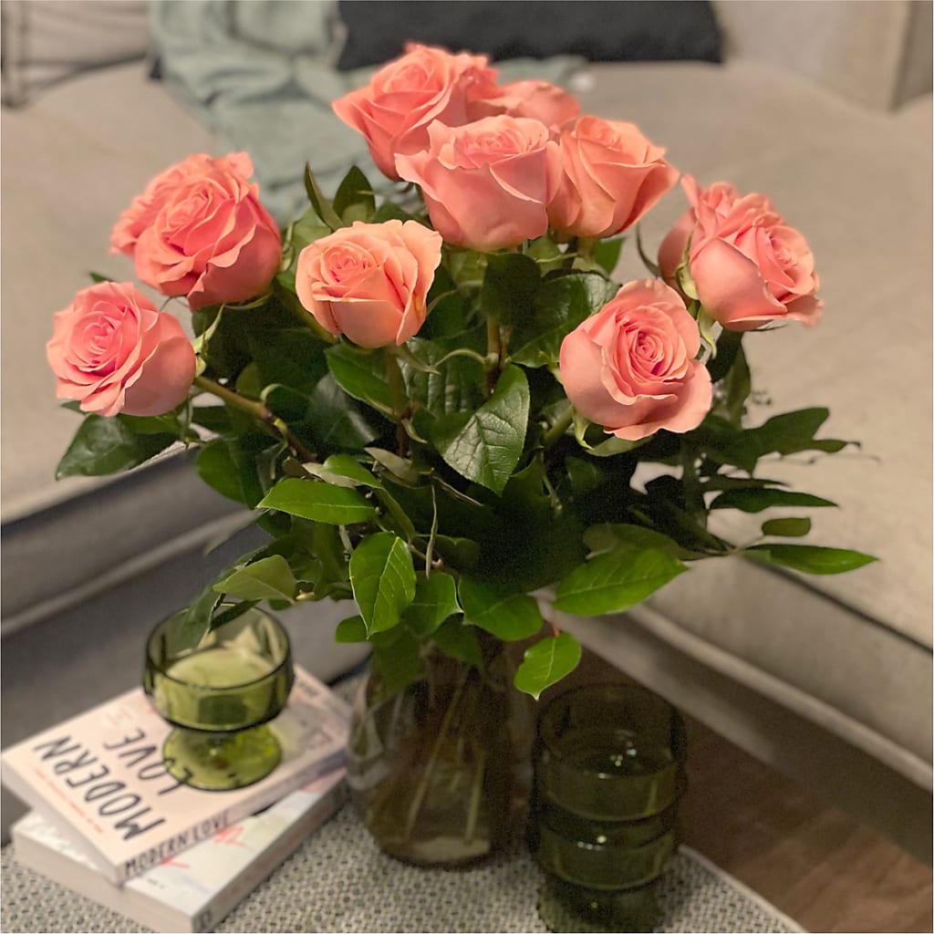 Long Stem Pink Rose Bouquet –  Burlington In Bloom Inc, Burlington IA