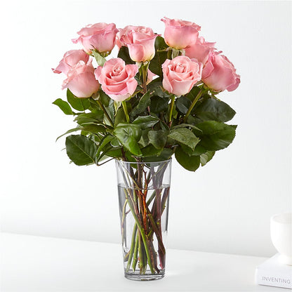 Long Stem Pink Rose Bouquet –  Burlington In Bloom Inc, Burlington IA