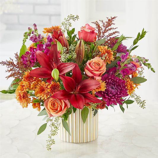 Burgundy Landscape Bouquet –  Burlington In Bloom Inc, Burlington IA