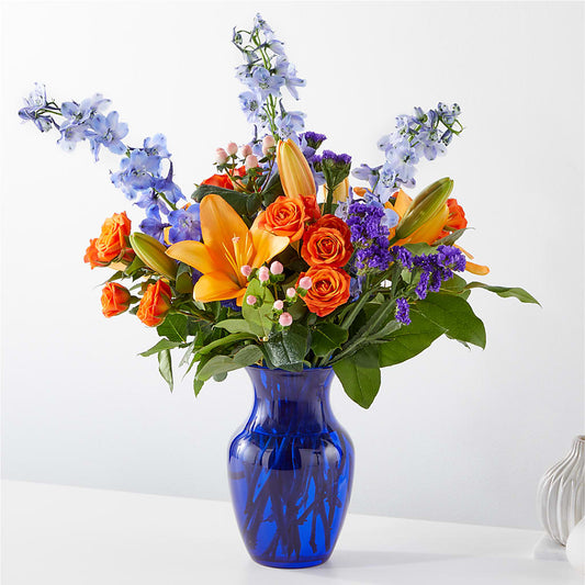 Radiant Citrus Bouquet –  Burlington In Bloom Inc, Burlington IA