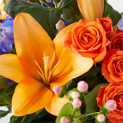 Radiant Citrus Bouquet –  Burlington In Bloom Inc, Burlington IA