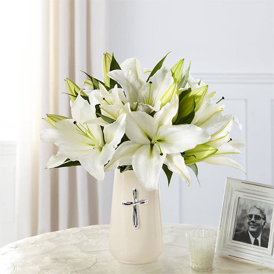 Faithful Blessings Bouquet –  Burlington In Bloom Inc, Burlington IA