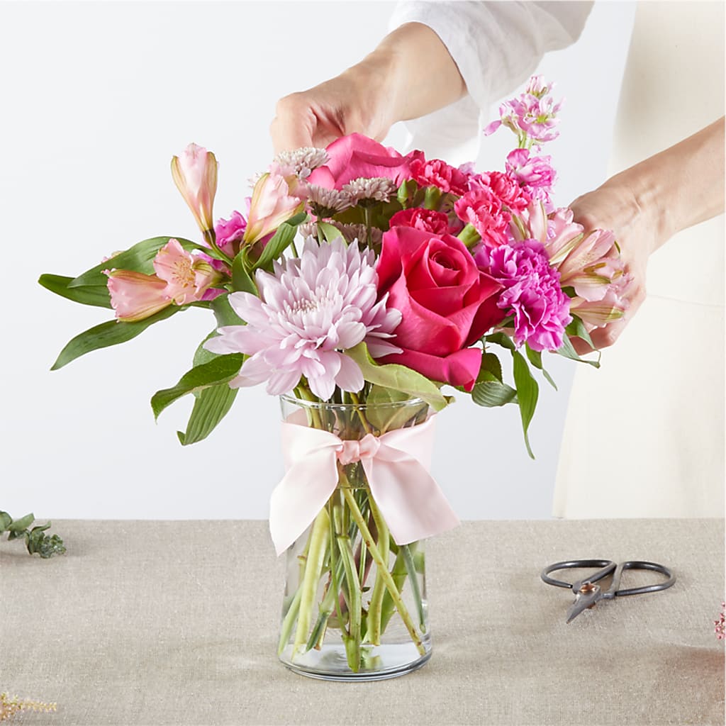 Pink Ribbon - A Florist Original –  Burlington In Bloom Inc, Burlington IA