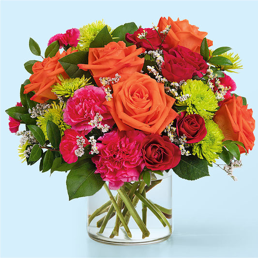 Colorful Carnival Bouquet –  Burlington In Bloom Inc, Burlington IA