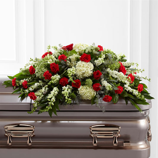 Sincerity Casket Spray –  Burlington In Bloom Inc, Burlington IA