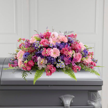 Glorious Garden Casket Spray –  Burlington In Bloom Inc, Burlington IA