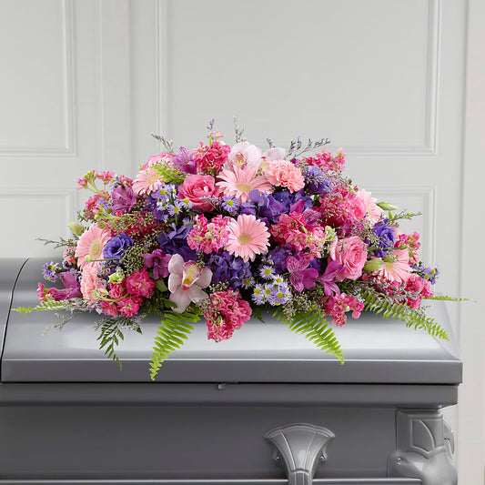 Glorious Garden Casket Spray –  Burlington In Bloom Inc, Burlington IA