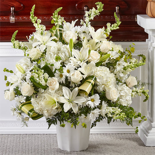 Thoughts of Tranquility Floor Basket –  Burlington In Bloom Inc, Burlington IA