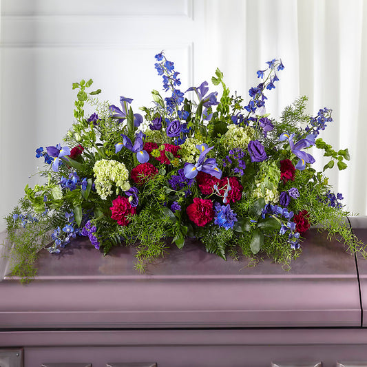Always Treasured Casket Spray –  Burlington In Bloom Inc, Burlington IA