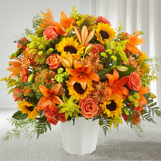 Harvest Thoughts Floor Basket –  Burlington In Bloom Inc, Burlington IA