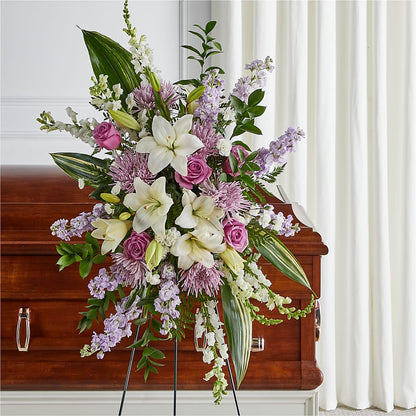 Grateful Hearts Standing Spray –  Burlington In Bloom Inc, Burlington IA