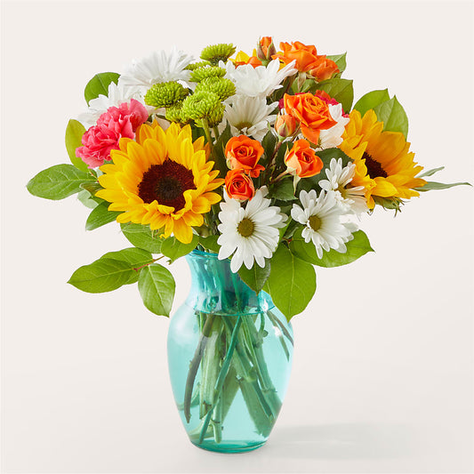Sun-drenched Blooms Bouquet –  Burlington In Bloom Inc, Burlington IA