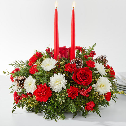 Holiday Soiree Centerpiece –  Burlington In Bloom Inc, Burlington IA