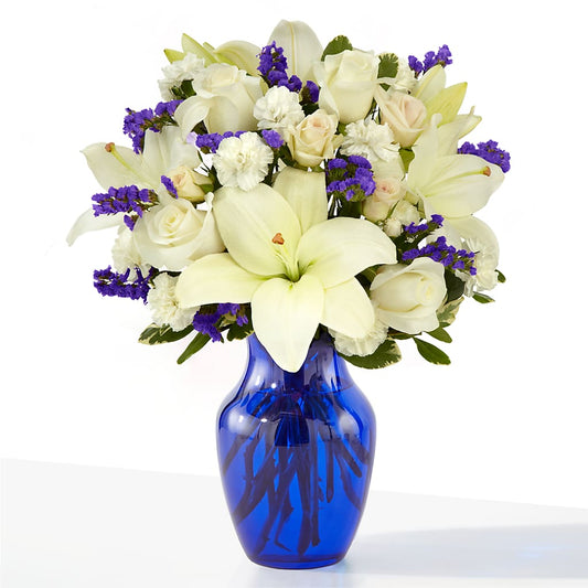 Sapphire Rush Bouquet –  Burlington In Bloom Inc, Burlington IA