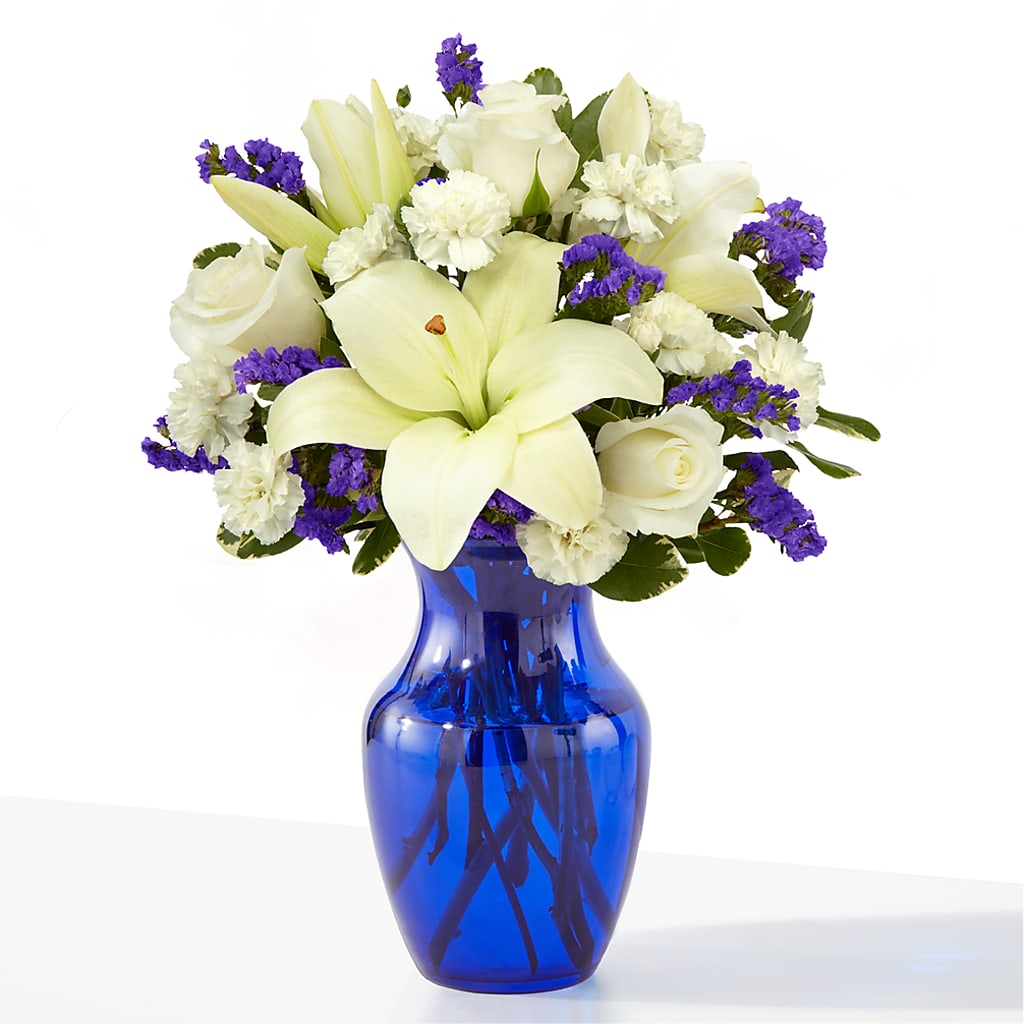 Sapphire Rush Bouquet –  Burlington In Bloom Inc, Burlington IA