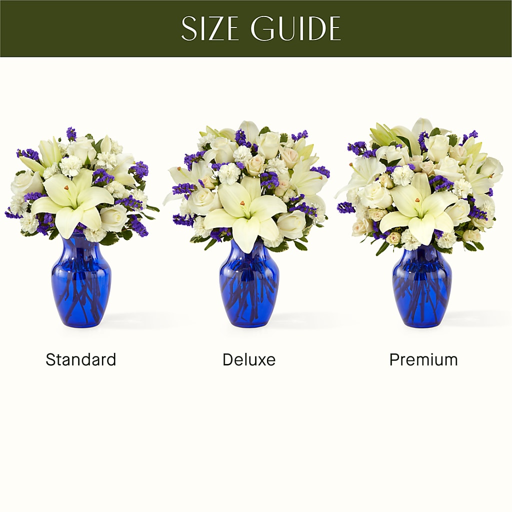 Sapphire Rush Bouquet –  Burlington In Bloom Inc, Burlington IA