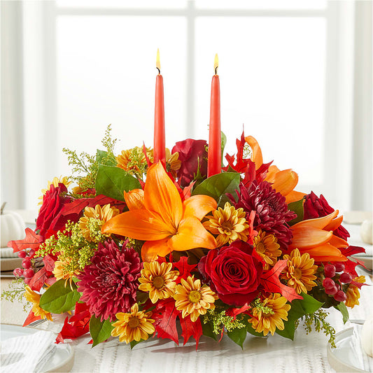 Autumn's Embrace Centerpiece –  Burlington In Bloom Inc, Burlington IA