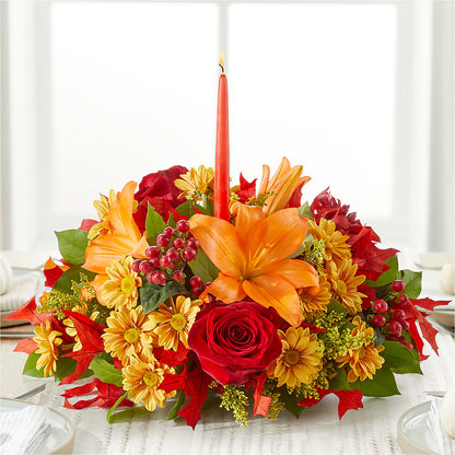 Autumn's Embrace Centerpiece –  Burlington In Bloom Inc, Burlington IA